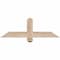 Ekena Millwork Eugene Smooth Timber Gable Bracket, Douglas Fir, 36"W x 12"H x 3 1/2"D x 3 1/2"F, 8/12 Pitch GBW036X12X0404EUG00SDF - alternate 1
